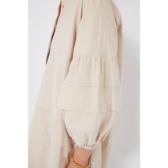 POMANDER PLACE Khaki Chelsea Dress Size M NWT Retail $148 Tuckernuck - Picture 6 of 8